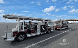 Honolulu Airport Wiki Wiki Shuttle Adds Three New Electric Transit Trams with  Trailers Through State Fleet Electrification Contract